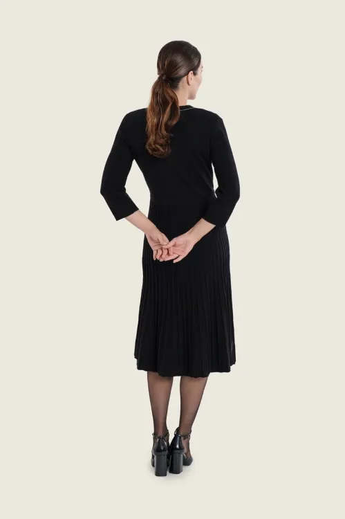 Czarna sukienka z wełną Gerry Weber N78780120 2_ModaClub_.webp