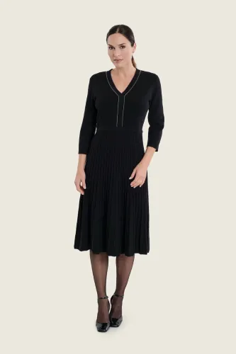 Czarna sukienka z wełną Gerry Weber N78780120 3_ModaClub_.webp