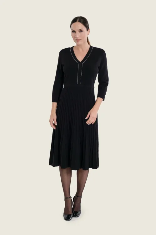 Czarna sukienka z wełną Gerry Weber N78780120 3_ModaClub_.webp