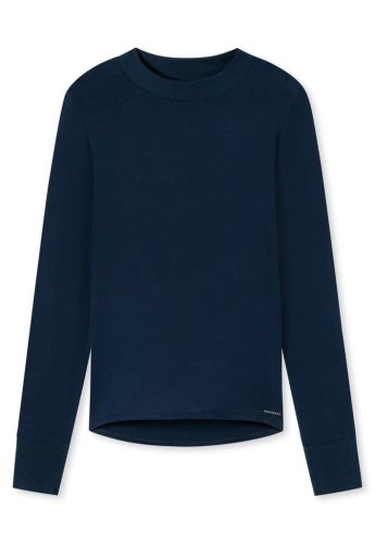 Longsleeve męski Schiesser Selected Premium night blue (2).jpg