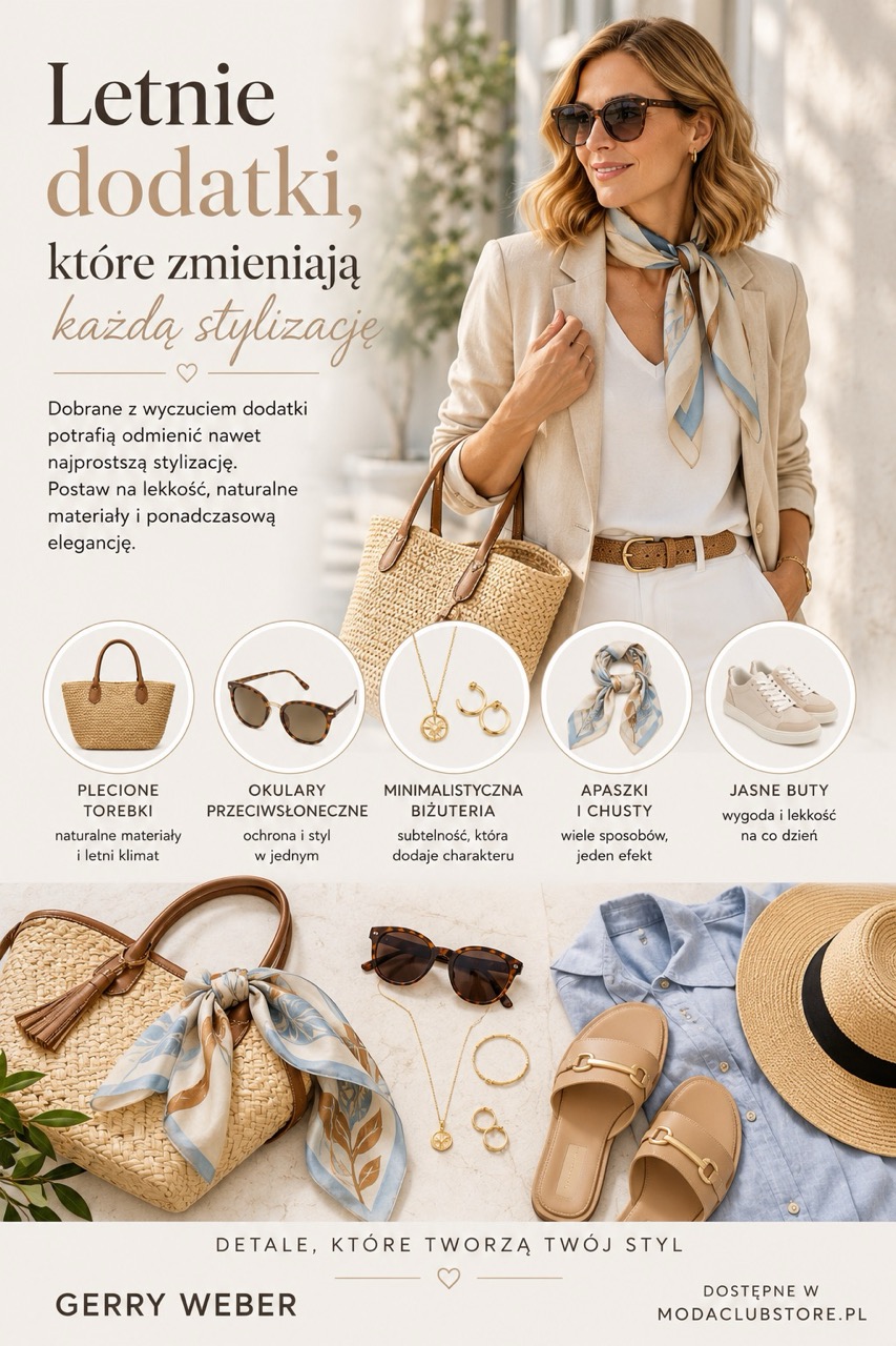 Letnie dodatki, które zmieniają każdą stylizację